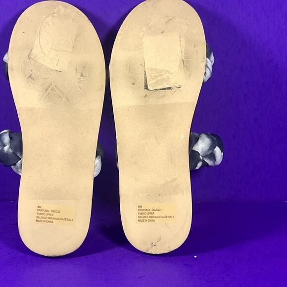 Korks Blue Tie Dye Pilar Braided Double Strap Slip On Sandals Women's Size 8-NEW - Picture 6 of 6